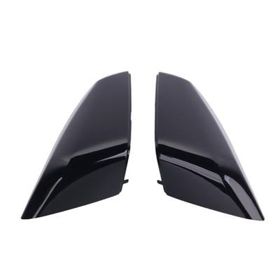 Car Door Side Rearview Mirror Cover Side Rearview Mirror Housing with Left and Right Gloss Black ABS Shells for Vehicle-Specific Replacement of Worn