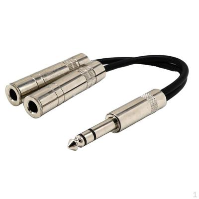 Cavo per altoparlante splitter audio Y da 6,35 mm femmina a 2 x 6,5 mm lungo 0,2 m