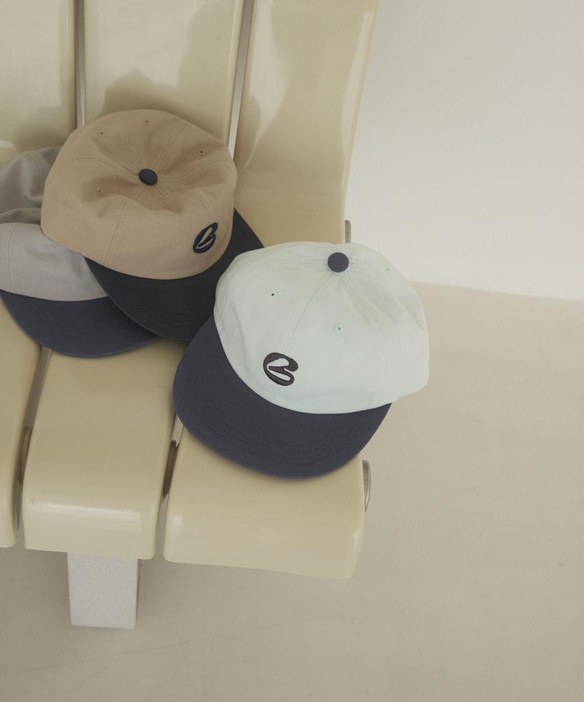 BLUFF B Initial Logo Two-Tone Cap [Mint]