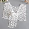New Women Printed Shawl Fake Collar Detachable Big Lapel False Collar Shirt Kragen Sahte Yaka Kraagje for Clothing Accessories