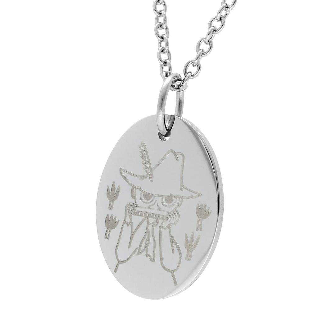 [Shinjuku Gin No Kura] Moomin X Phiten Snufkin Little My Reversible Necklace for Women, Stainless Steel, Official Character Merchandise
