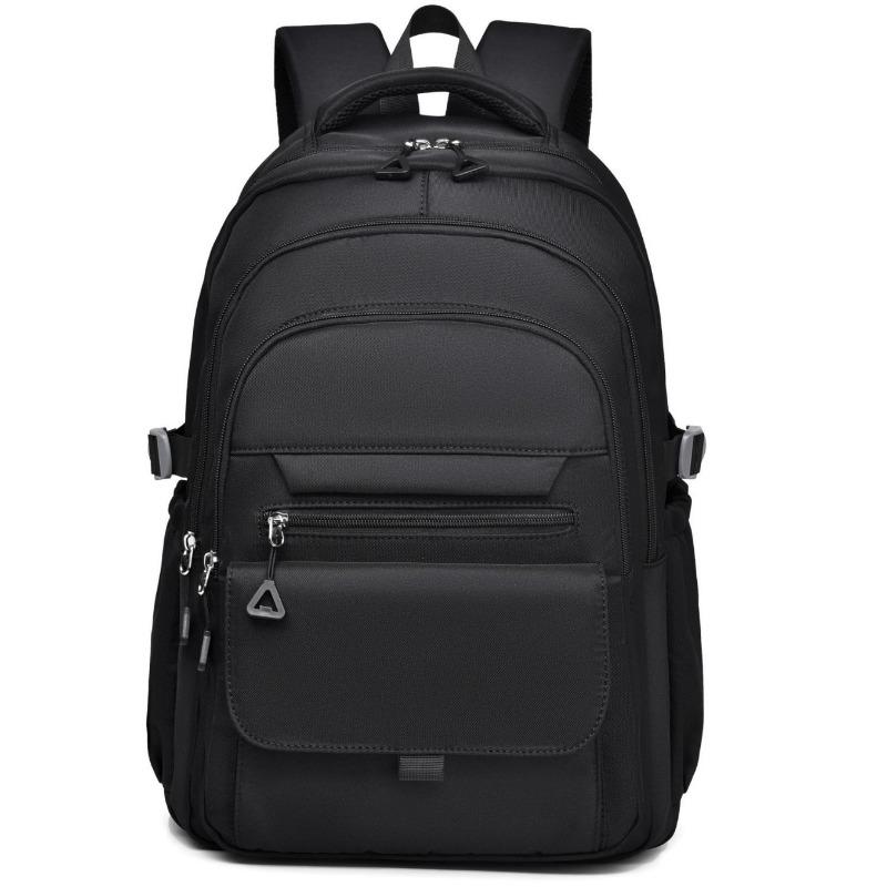 New Solid Color Middle School Student Schoolbag Simple Large-capacity Travel Backpack Women's Leisure Outdoor Travel Backpack