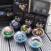 Pokemon 6 Elf Balls, Pikachu, Wonderful Frog Flower, Water Arrow Turtle, Miniature Scene, Boxed Figure.