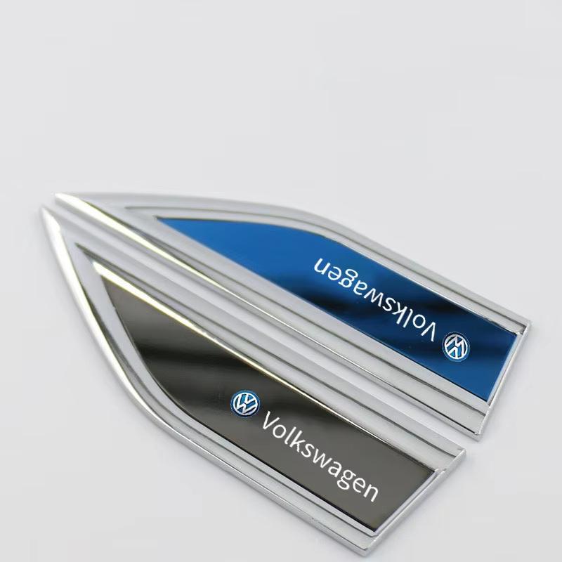 Hub Caps Metal Car Decals For Volkswagen VW R Line Golf 8 Beetle Scirocco Passat Sharan Tiguan Jetta Trunk Sticker Fender Side V fshm03