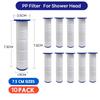 10 Pcs Shower Head Filter,Replacement Shower Head Cotton Filter Set Water Purification,Bathroom Accessories