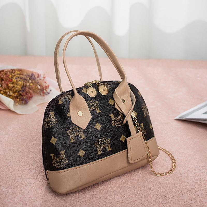 

Модная сумка-тоут с клетчатым принтом 2025, контрастная цветная сумка-ракушка, геометрический узор, мини-сумка через плечо для мобильного телефона