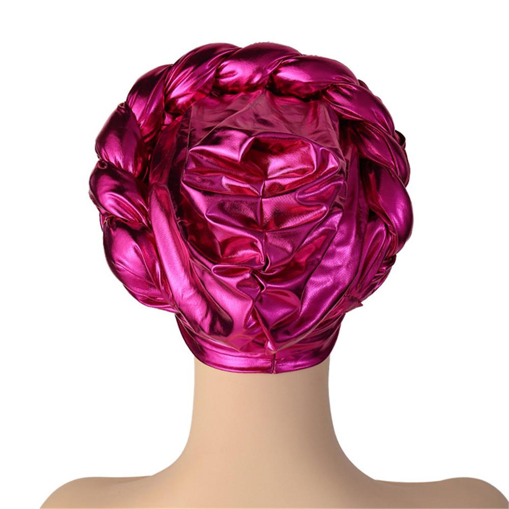 Forehead Cross Turban Cap For Women Braid Head Wraps African Lady Cap Muslim Headscarf Bonnet Turbante Mujer