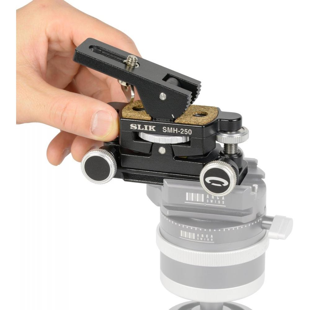 Slik Mikrobewegungskopf SMH 250 2-Achsen Druckguss-Aluminium Druckguss-Alca Schweizer Standard Kompatibel 206775