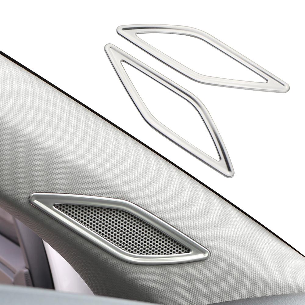 

Накладка на переднюю стойку автомобиля, кольцо динамика, наклейка для VW Volkswagen Tcross T-cross 2018-2023, наклейки, аксессуары из нержавеющей стали серебряный