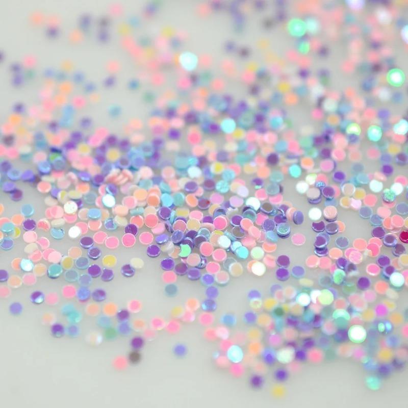 2g/box Rainbow Mix Fashion Design Nail Glitter Sequins Nail Art Sequins 3D Decoration Nail Tools