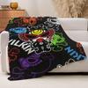 Fashion print H Hysteric M Mini Blanket For Sofa Office Bed Plane Travel Sleep Read Relax Camping Soft And Warm