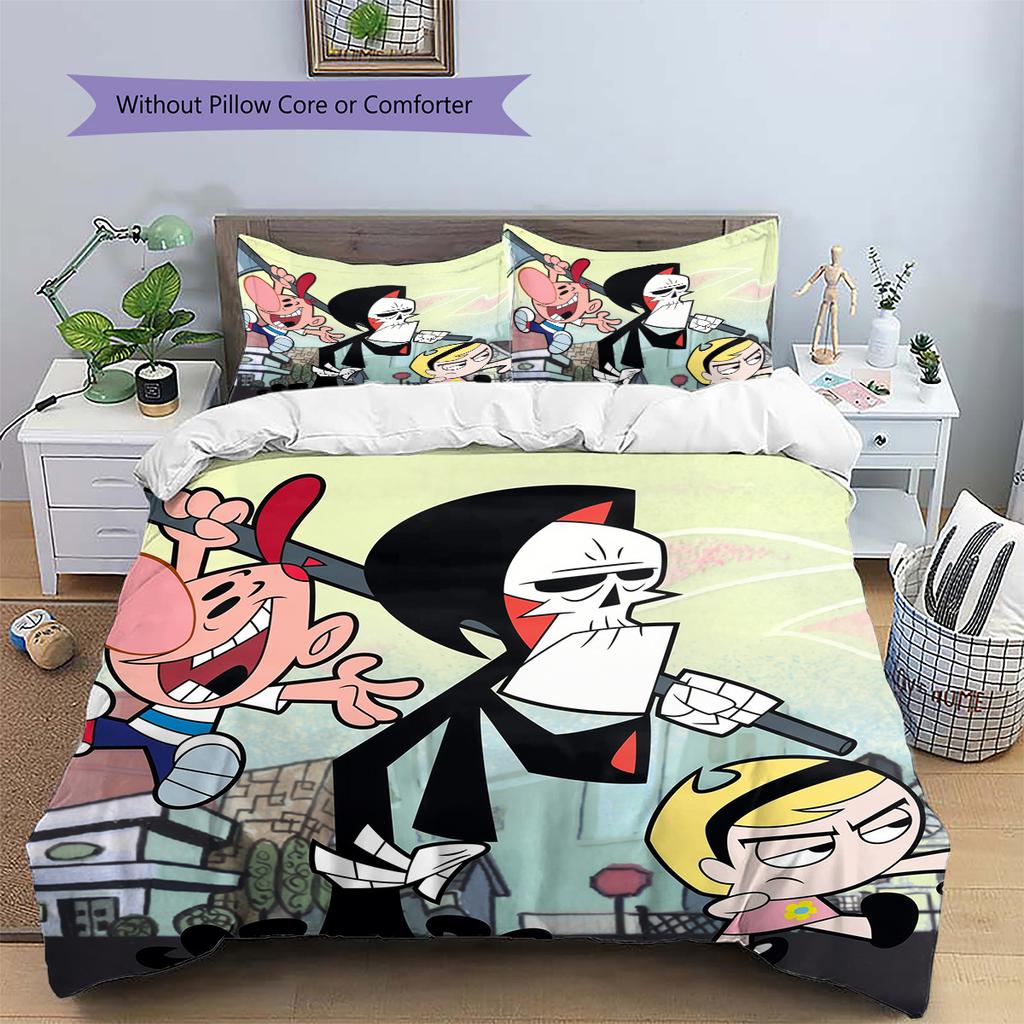Cool Crew Pattern Bedding Quilt Set Home Decoration Gift (1 * duvet cover + 2 * pillowcase without core)