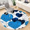 1pc Heart Print Chair Carpet for Office, Non slip, Soft and Durable Office Rug for Interior Decoration