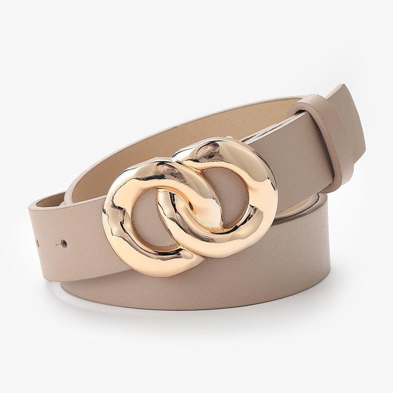 

Contemporary Minimalist Womens Chain Buckle Waist Belt In Versatile Fall Colors хаки