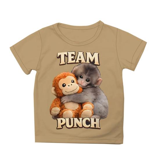 

Kids Monkey Print T-Shirt Cute Funny Animal Print Short Sleeve Top Soft Breathable Casual Streetwear for Boys Girls 150CM коричневый