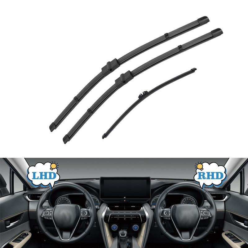 

For BMW X5 E70 2007-2011 2007 2008 2009 2010 2011 X5M 3pc Front Rear Wiper Blades Windshield Rubber Brushes Cleaning Accessories RHD