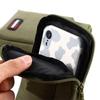 Khaki Green Single/Double Layer Belt Waist Bag Men Phone Pouch Waist Fanny Pack Mobile Phone Bags