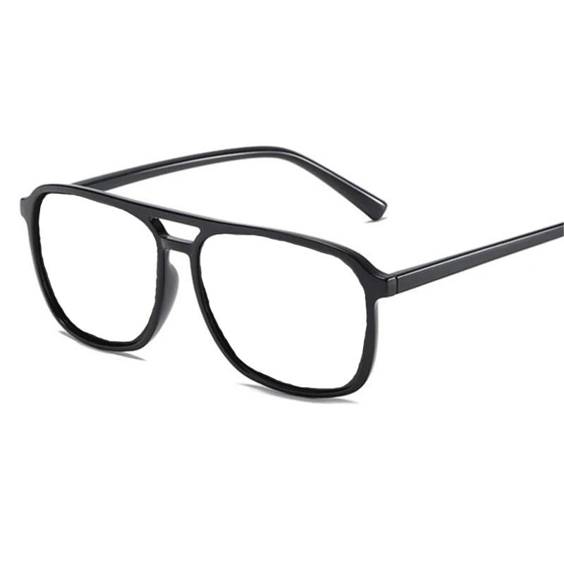 

Солнцезащитные очки с квадратной оправой большого размера с двойной перекладиной, поляризованные, для близорукости, унисекс, для водителей, с рецептурными линзами, диоптрии от 0 -0.5 -0.75 до -6 0