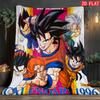Dragon Ball Light Thin Blanket Breathable Flannel Blanket for Sofa Bed Daily Home Use THW