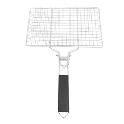 Fish Grilling Rack Foldable Removable 304 Stainless Steel Vegetable Grilling Basket Portable Grilling Rack BBQ Griller