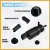 Windshield Washer Motor Pump with Grommet for Honda Pilot - Pack of 1 Black Durable Material Replacement