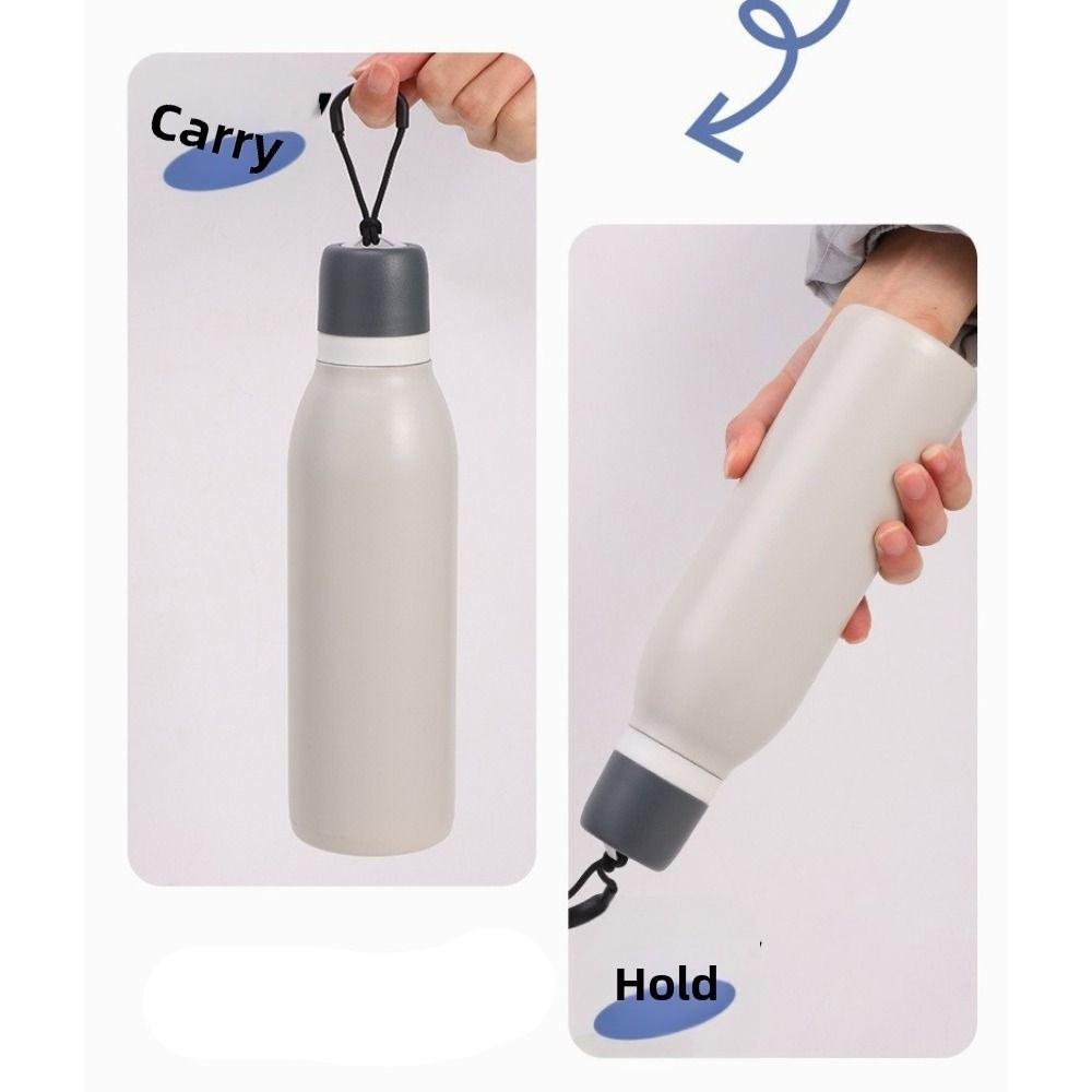 Large Capacity Insulated Bottle Leak-Proof Vacuum Flask Bottle Portable Sports Kettle Hiking