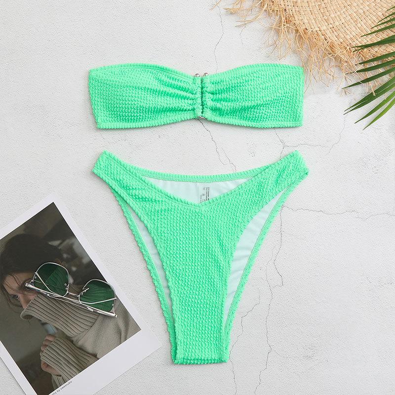 New Bikini Women's Wavy Split Swimsuit