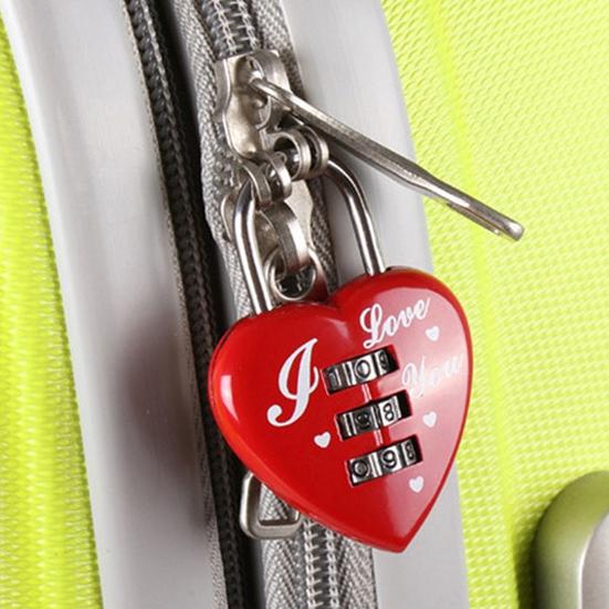 Chic Box Padlock 3 Numbers Safety Stainless Zinc Alloy Luggage Box Lock Travel Supplies