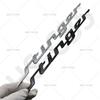 1Pc Large Small Size ABS Stinger Letter Logo Car Front Hood Engine Embelm Rear Trunk Badge Tailgate Decal Accessories