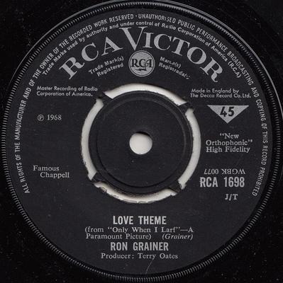 7inch Record RON GRAINER - Love Theme RCA1698 RCA Victor 1968 UK Jazz Used