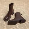 Women's Thick-Soled Chelsea Boots - Versatile British Style for Autumn/Winter 2025