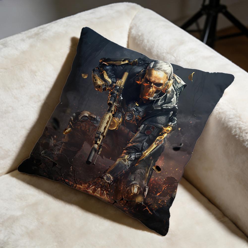 Trendy DDelta Forceful Cushion Cover Soft Decorative Pillow Case Suitable for Bedroom Sofa Car Travel Use