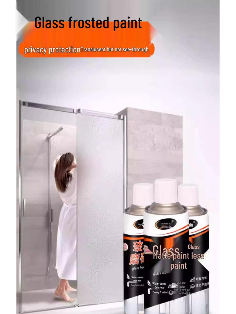 Frosted Glass Spray Paint - Privacy, Sun Protection, & Insulation for Doors & Windows