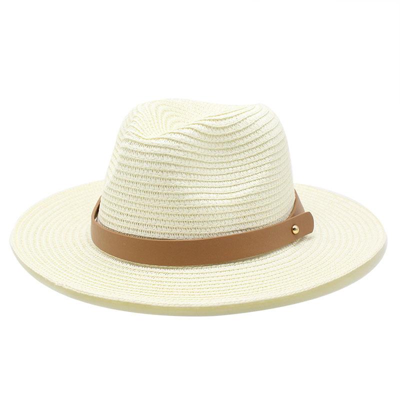 Internet Celebrity Chain Jazz Straw Hat Casual Versatile Sun Hat Travel Vacation Straw Hat Sun Hat Sun Hat