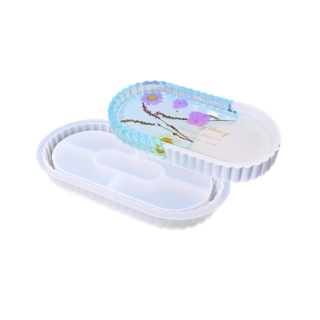 Large Flower Sturdy Silicone Resin Mould for Epoxy Castes Jewelry Dishes Tray Making Creative Craft Supplies Projects