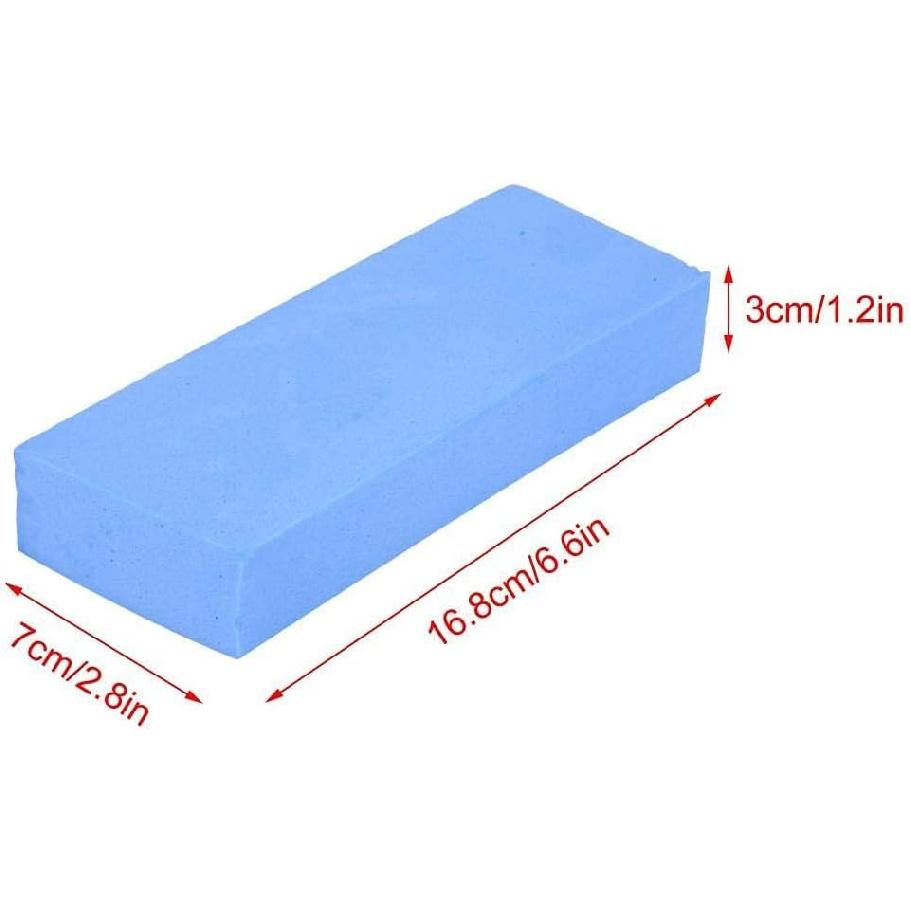 

PVA Car Washing Sponge Set, 3 Pack Multi-Functional Super Absorbent Cleaning Block, Blue, 6.6 x 2.8 x 1.2 Inches