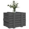 VidaXL Boîte de rangement Gris 58x40,5x42 cm Bois massif de pin 824995