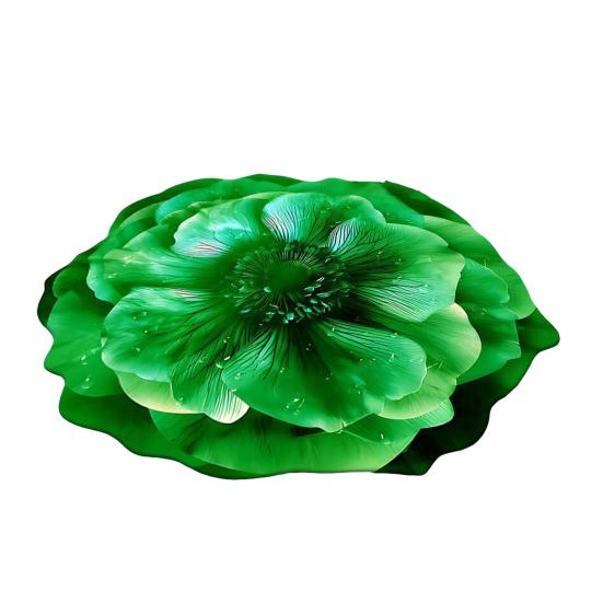 3D Flower Bathroom Rug Anti-Slip Absorbent Floor Mat Realistic Flower Area Rug for Entrance