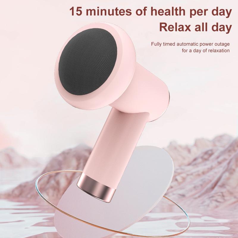 Massage Gun Wireless Charging Fat Pushing Machine Handheld Portable Massage Stick Neck, Waist, Shoulder Kneading Pink White