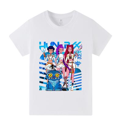 A1231 Kids Boys Girls Kpop Rumi Zoey Mira Print Short Sleeves T-shirt