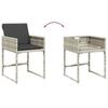 Vidaxl 5-Cz. Garden Furniture Set With Cushions, Light Grey