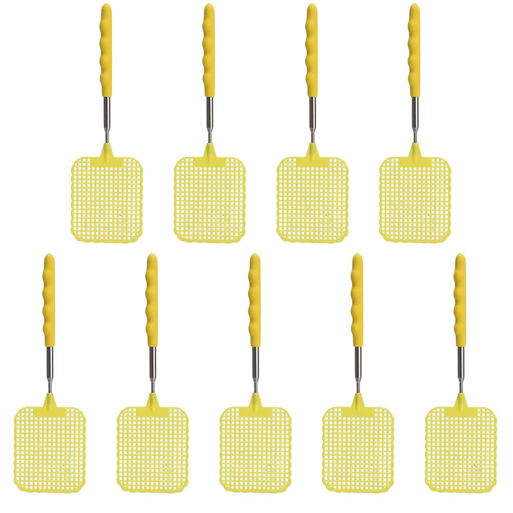 9PCS Retractable Fly Swatter Telescopic Extendable Fly Swatter Prevent Pest Mosquito Tool