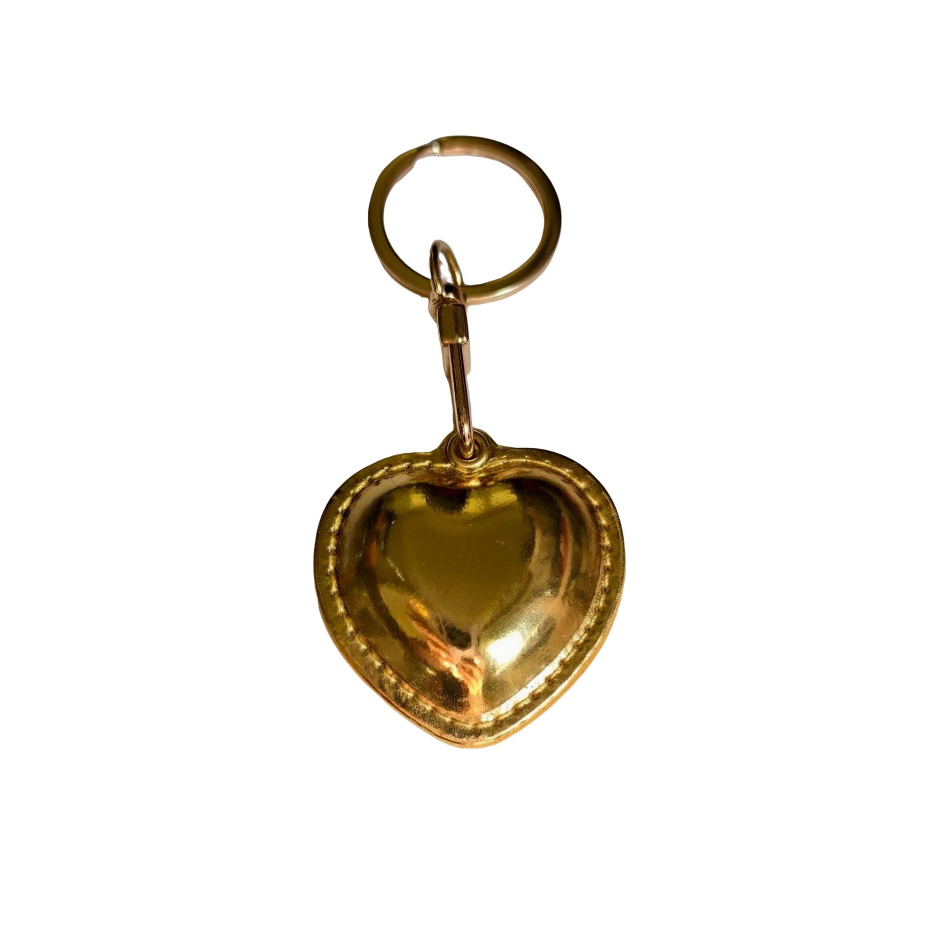 Three-Dimensional Crystal Heart Pendant Keychain - Fashion Accessory