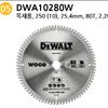 DEWALT Circular Saw Blade 8 1 2 Inch Woodworking 80T Skill Blade Tip Saw Aluminum DWA812280W