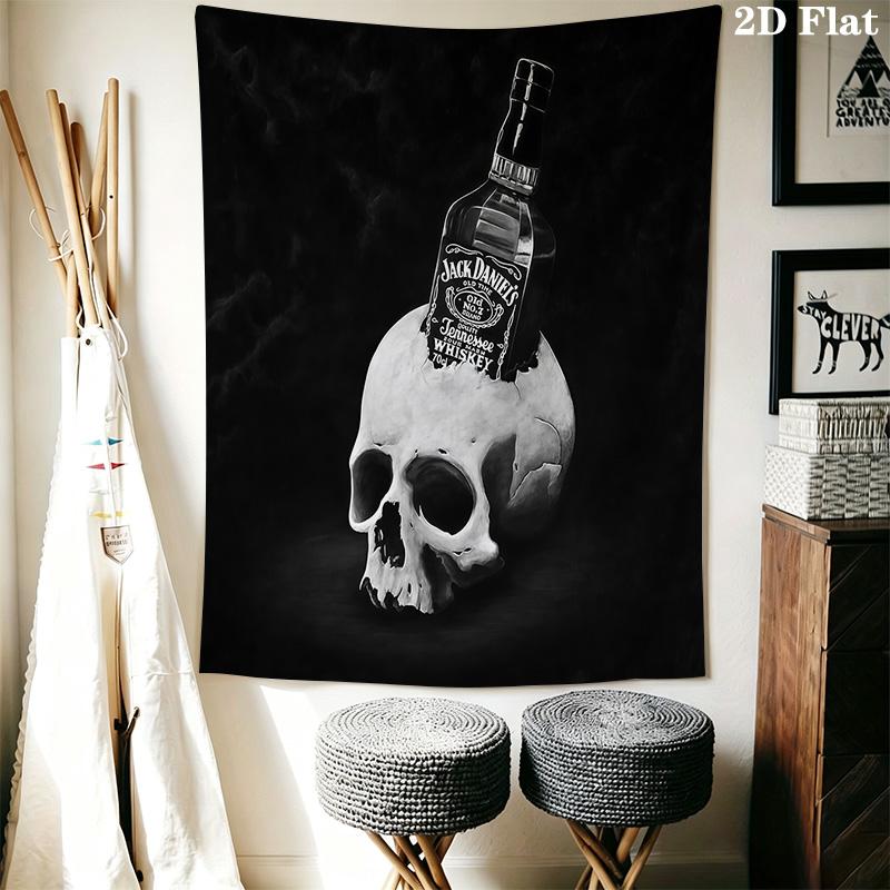 Jack Daniel'S Tennessee Whiskey Timeless Classic Tapestry Wallmounted Fashion Print Background Cloth Atmospheric Background Cloth Home Decor
