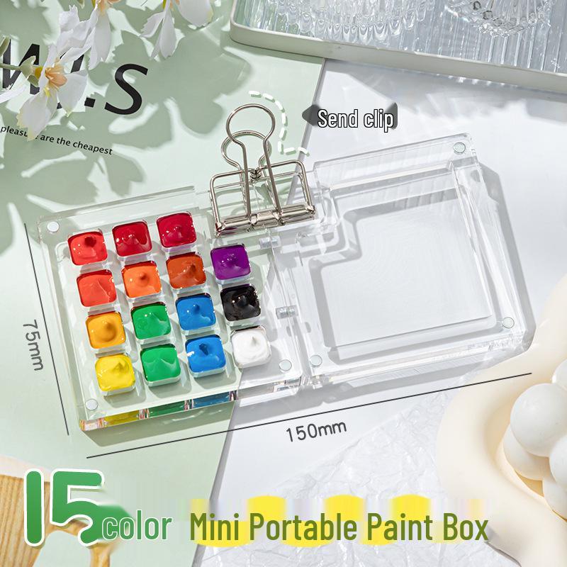 

Компактный дорожный набор акварельных красок