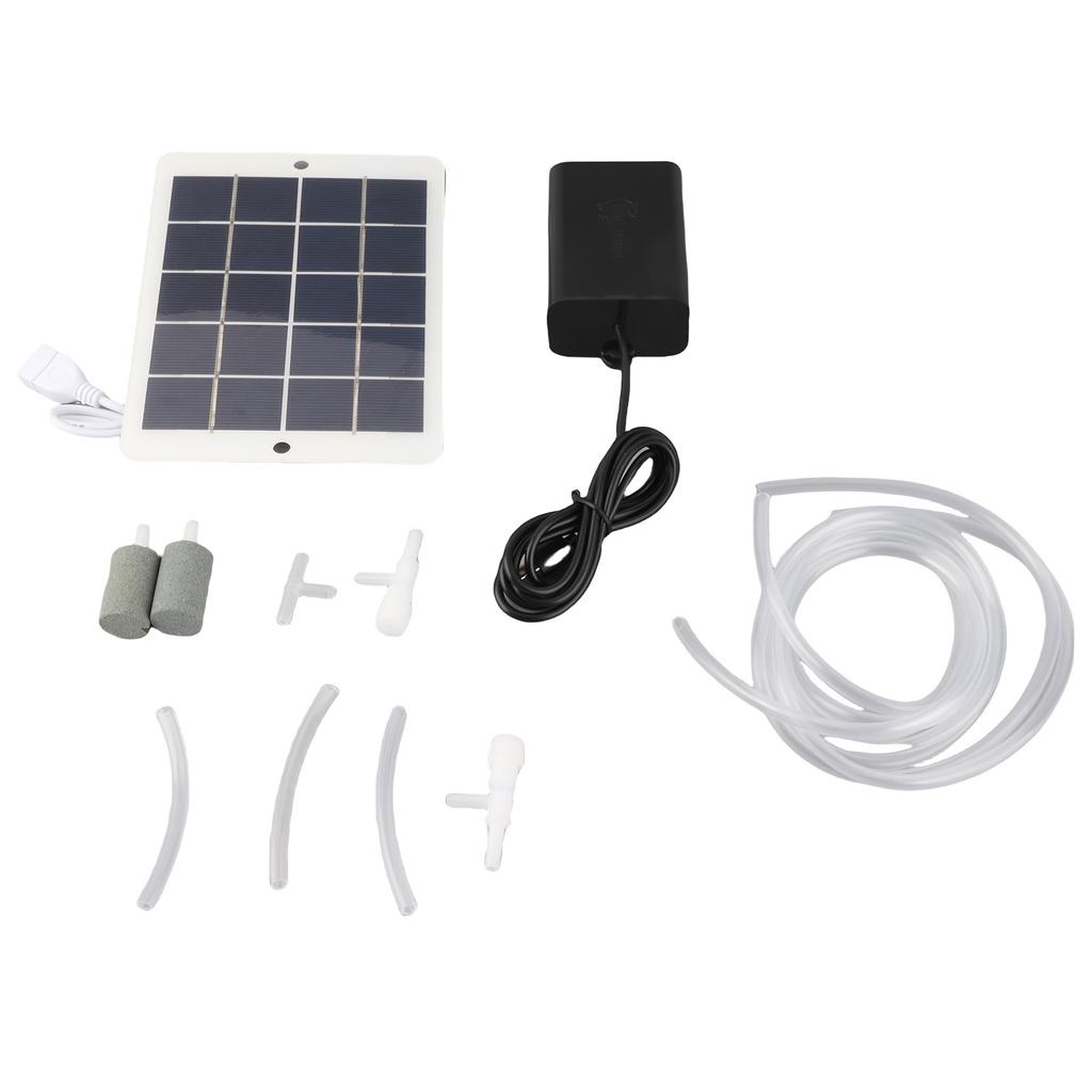 Solar Sauerstoffpumpe Mehrzweck Bequeme Installation Leicht zu Tragen Tragbare Angelbelüfterpumpe