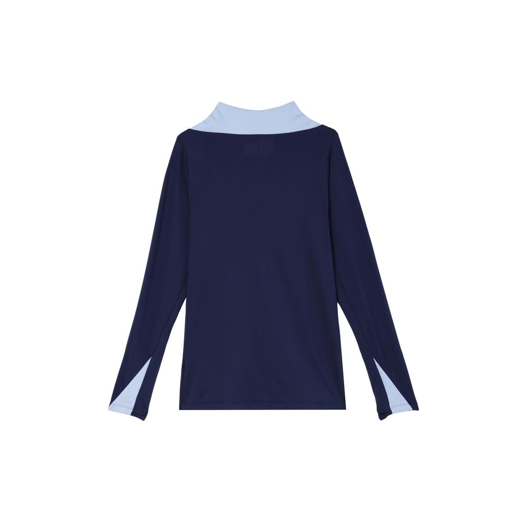 Nike FFF Logo Embroidered Retro Jersey Slim Fit Moisture-Wicking Cool Long Sleeve Football Shirt Men Jerseys Cobalt-Blue FJ2993-498