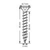 Vis universelle - SPAX - Tête fraisée Pozidriv - Filetage total - Ø 5 mm - L 45 mm