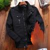 Men's Winter Plus Velvet Thickened Pure Cotton Military Jacket
